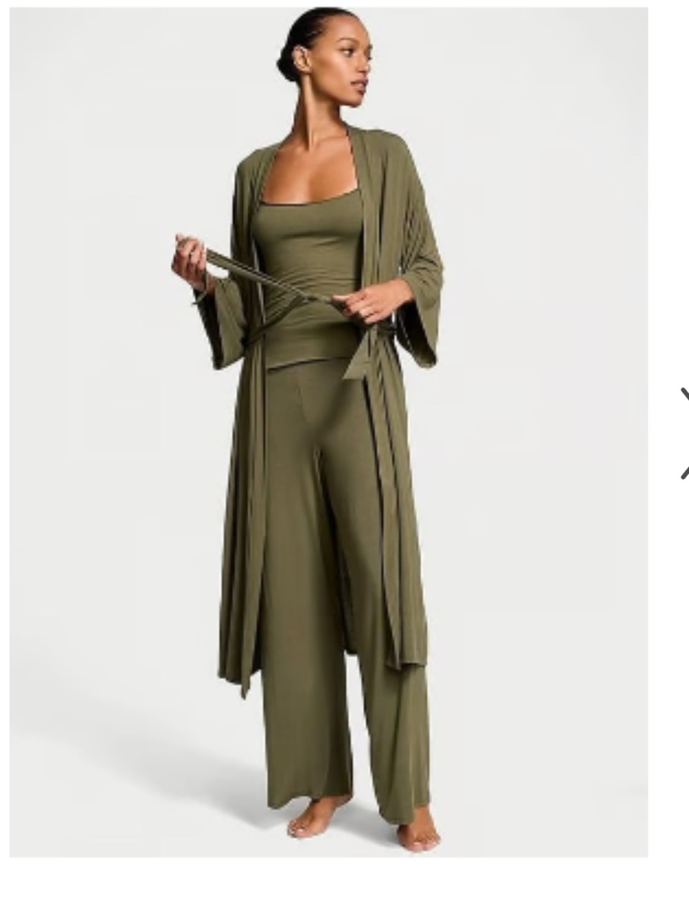 Victoria’s Secret So Soft Modal 3 piece pajama set with robe size M/Lg - NWT